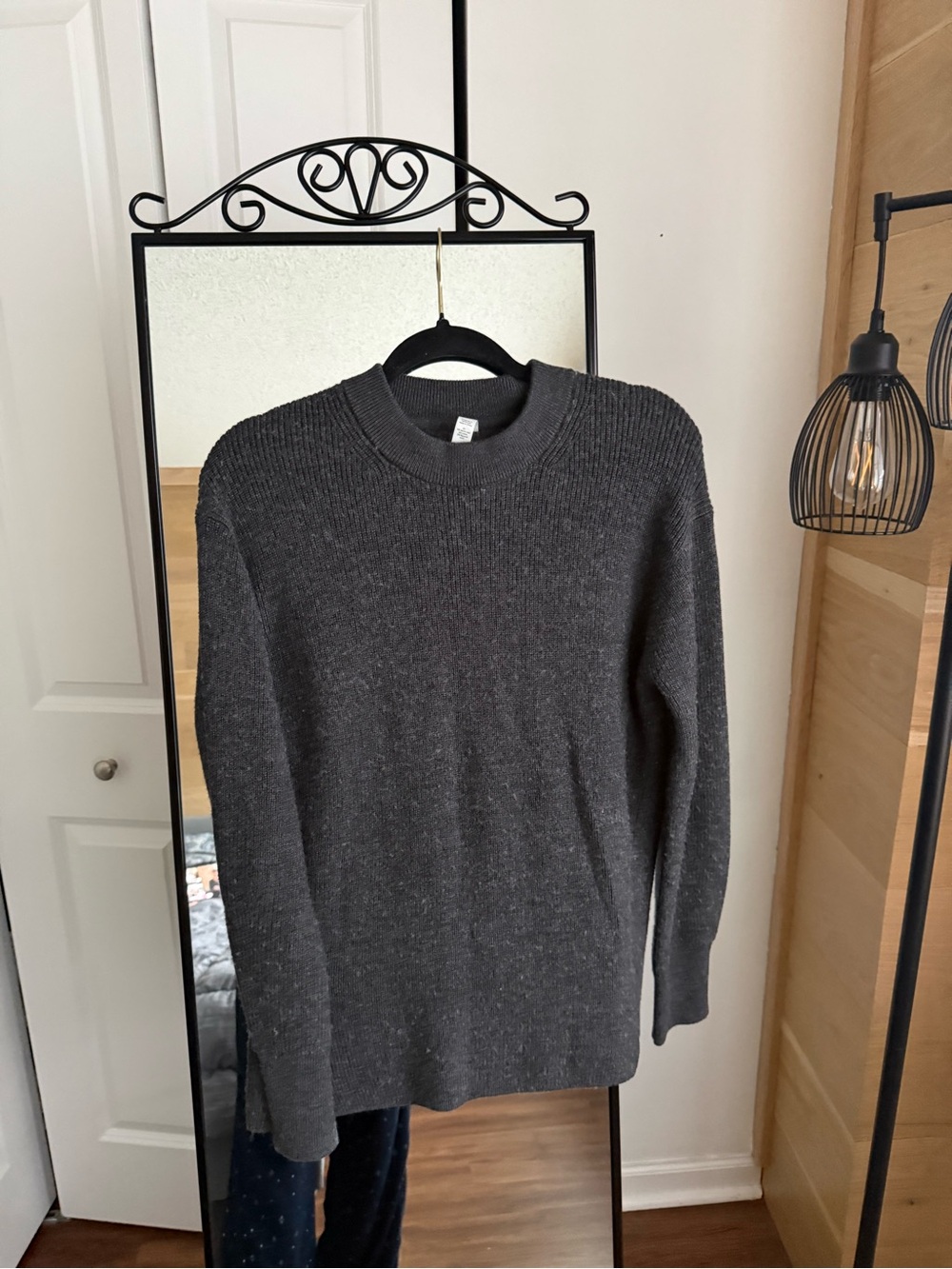 lululemon athletica women's Dark Charcoal Crewneck Sweater